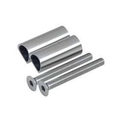 Prechod medzi stĺpom ø 42.4mm a kotviacou platňou, L:45mm Prechod medzi stĺpom ø 42.4mm a kotviacou platňou, L:45mm